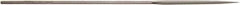 Value Collection - 5-1/2" Needle Precision Swiss Pattern Three Square File - 7/64" Width Diam, Die Sinker's Handle - Benchmark Tooling