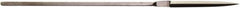 Value Collection - 5-1/2" Needle Precision Swiss Pattern Barrette File - 5/32" Width Diam, Die Sinker's Handle - Benchmark Tooling