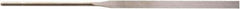 Value Collection - 5-1/2" Needle Precision Swiss Pattern Regular Pillar File - 13/64" Width Diam, Round Handle - Benchmark Tooling