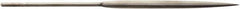 Value Collection - 5-1/2" Needle Precision Swiss Pattern Half Round File - 13/64" Width Diam, Round Handle - Benchmark Tooling