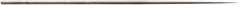 Value Collection - 5-1/2" Needle Precision Swiss Pattern Round File - 7/64" Width Diam, Round Handle - Benchmark Tooling