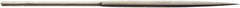 Value Collection - 5-1/2" Needle Precision Swiss Pattern Crossing File - 13/64" Width Diam, Round Handle - Benchmark Tooling
