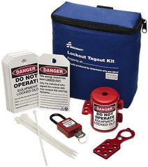 Ability One - 24 Piece Lockout Tagout Kit - Keyed Differently, Comes in Carrying Case - Benchmark Tooling