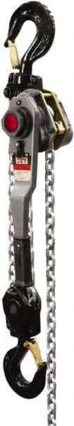 Jet - 12,000 Lb Lifting Capacity, 5' Lift Height, Lever with Overload Protection Hoist - Made from Chain - Benchmark Tooling