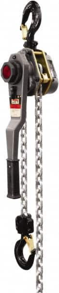 Jet - 6,000 Lb Lifting Capacity, 5' Lift Height, Lever with Overload Protection Hoist - Made from Chain - Benchmark Tooling