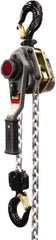 Jet - 5,000 Lb Lifting Capacity, 20' Lift Height, Lever with Overload Protection Hoist - Made from Chain - Benchmark Tooling
