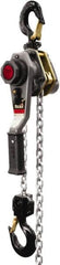 Jet - 3,000 Lb Lifting Capacity, 5' Lift Height, Lever with Overload Protection Hoist - Made from Chain - Benchmark Tooling