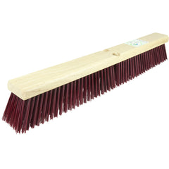 24″ Green Works Sweep, Coarse Maroon Fill with Rubberwood Block - Benchmark Tooling