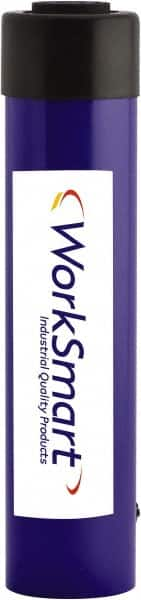 Value Collection - 25 Ton, 10.12" Stroke, 52.12 Cu In Oil Capacity, Portable Hydraulic Single Acting Cylinder - 5.15 Sq In Effective Area, 14.72" Lowered Ht., 24.84" Max Ht., 2.56" Cyl Bore Diam, 2.24" Plunger Rod Diam, 10,000 Max psi - Benchmark Tooling