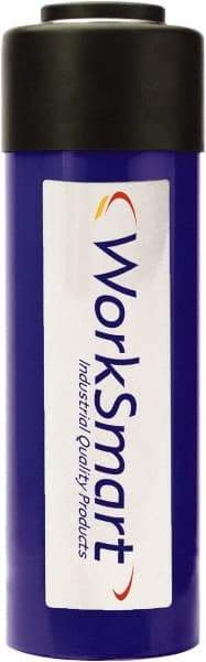 Value Collection - 25 Ton, 6.1" Stroke, 31.41 Cu In Oil Capacity, Portable Hydraulic Single Acting Cylinder - 5.15 Sq In Effective Area, 10.71" Lowered Ht., 16.81" Max Ht., 2.56" Cyl Bore Diam, 2.24" Plunger Rod Diam, 10,000 Max psi - Benchmark Tooling