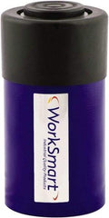 Value Collection - 25 Ton, 1.02" Stroke, 5.25 Cu In Oil Capacity, Portable Hydraulic Single Acting Cylinder - 5.15 Sq In Effective Area, 5.63" Lowered Ht., 6.65" Max Ht., 2.56" Cyl Bore Diam, 2.24" Plunger Rod Diam, 10,000 Max psi - Benchmark Tooling