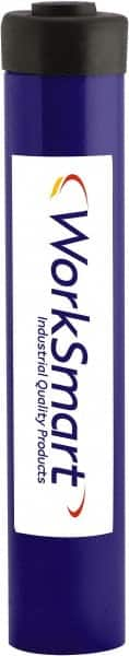 Value Collection - 15 Ton, 10" Stroke, 31.4 Cu In Oil Capacity, Portable Hydraulic Single Acting Cylinder - 3.14 Sq In Effective Area, 14.65" Lowered Ht., 24.65" Max Ht., 2" Cyl Bore Diam, 1.63" Plunger Rod Diam, 10,000 Max psi - Benchmark Tooling