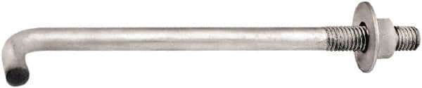 Import - 3/8-16, 12" OAL Bent Anchor Bolt - Grade 2 Steel - Benchmark Tooling