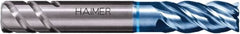 HAIMER - 5/16", 4 Flute, Single End, Solid Carbide, Corner Chamfer End Mill - 2-3/16" OAL, Right Hand Flute, 5/8" LOC, Right Hand Cut - Benchmark Tooling