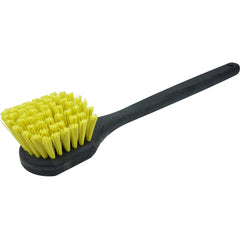 20″ - Utility Scrub Brush, Recycled PET Fill, Long Handle, Foam Block - Benchmark Tooling