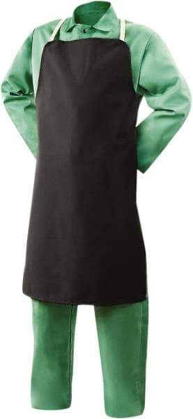 Steiner - 24 x 36" Flame Resistant/Retardant Bib Apron - Cotton, 9 oz Material, Black, Strap Closure - Benchmark Tooling