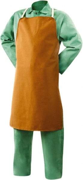 Steiner - 24 x 36" Flame Resistant/Retardant Bib Apron - Cotton, 12 oz Material, Brown, Strap Closure - Benchmark Tooling