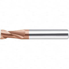 Walter-Prototyp - 2.5mm, 7mm LOC, 4mm Shank Diam, 57mm OAL, 2 Flute, Solid Carbide Square End Mill - AlCrN Finish, 35° Helix, Right Hand Cut, Right Hand Flute, Series MC232-A-2-B - Benchmark Tooling