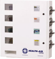 Synergy Management - Medical Vending Machines & Dispensers; Height (Inch): 21 ; Width (Inch): 20 ; Depth (Inch): 5-1/2 ; Number of Shelves: 4 ; Door Type: Manual Closing ; Shelf Type: Adjustable - Benchmark Tooling