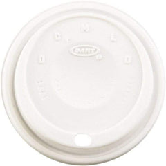 DART - Cappuccino Dome Sipper Lids, Fits 12-24 oz Cups, 1000/Carton - White - Benchmark Tooling