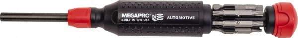 Megapro - 14-in-1 Bit Screwdriver - Phillips, Slotted & Torx Tips, Valve Stem, 1/4" Socket Adapter - Benchmark Tooling