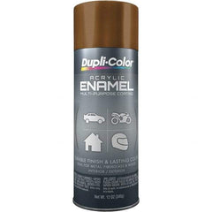 Dupli-Color - Leather Brown, Gloss, Acrylic Enamel Spray Paint - 12 to 14 Sq Ft per Can, 12 oz Container - Benchmark Tooling