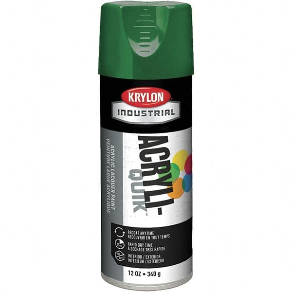 Krylon - Emerald Green, 12 oz Net Fill, Gloss, Aerosol Spray Paint - 15 to 20 Sq Ft per Can, 16 oz Container - Benchmark Tooling