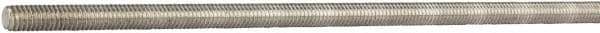 Made in USA - #8-32 UNC (Coarse), 6' Long, Aluminum General Purpose Threaded Rod - Uncoated, Right Hand Thread - Benchmark Tooling