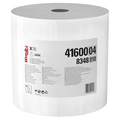 Shop Towel/Industrial Wipes: Dry & X70 Jumbo Roll, 12.4 x 12.2″ Sheet, White