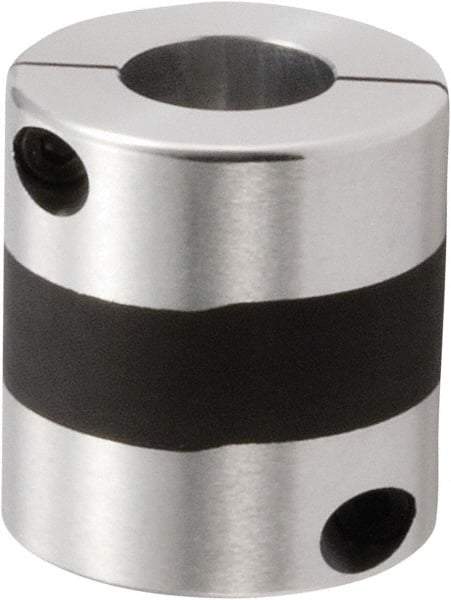 NBK - 24 to 25mm Bore, Servo Motor Flexible Coupling - 56mm OD, 60mm OAL, Aluminum Alloy, Clamp Style - Benchmark Tooling