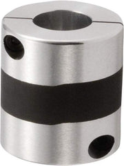 NBK - 15 to 25mm Bore, Servo Motor Flexible Coupling - 56mm OD, 60mm OAL, Aluminum Alloy, Clamp Style - Benchmark Tooling