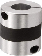 NBK - 12mm Bore, Servo Motor Flexible Coupling - 44mm OD, 48mm OAL, Aluminum Alloy, Clamp Style - Benchmark Tooling