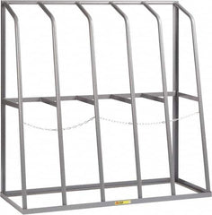 Little Giant - 5 Bay, 1,500 Lb per Bay Capacity, Gray Bar Rack - 60" Wide x 60" High x 24" Deep, Steel - Benchmark Tooling