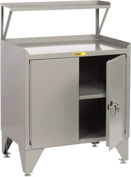 Little Giant - Receiving Station - 36 Inch Wide x 24 Inch Deep x 54-1/2 Inch High, Gray - Benchmark Tooling