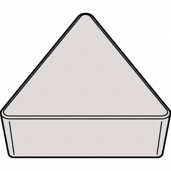 Kennametal - TPU322 Grade KCP25B Carbide Turning Insert - TiOCN Finish, 60° Triangle, 3/8" Inscr Circle, 1/8" Thick, 1/32" Corner Radius - Benchmark Tooling
