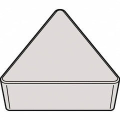 Kennametal - TPU322 Grade KCP25B Carbide Turning Insert - TiOCN Finish, 60° Triangle, 3/8" Inscr Circle, 1/8" Thick, 1/32" Corner Radius - Benchmark Tooling