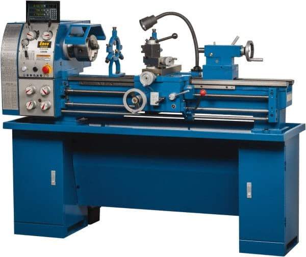 Enco - 12" Swing, 36" Between Centers, 110/220 Volt, Single Phase Bench Lathe - 5MT Taper, 1-1/2 hp, 65 to 1,810 RPM, 1-1/2" Bore Diam, 29.5mm Deep x 580mm High x 1,676mm Long - Benchmark Tooling