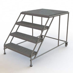 TRI-ARC - Rolling & Wall Mounted Ladders & Platforms Type: Rolling Work Platform Style: Steel Work Platform - Benchmark Tooling