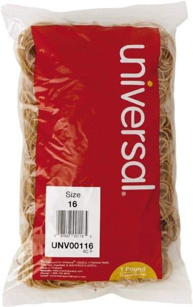 UNIVERSAL - 2-1/2" Circumference, 0.06" Wide, Standard Office Rubber Band Strapping - 1,900 Pieces - Benchmark Tooling