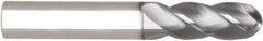 Niagara Cutter - 3/8" Diam, 3/4" LOC, 4 Flute Solid Carbide Ball End Mill - AlTiN Finish, Single End, 2-1/2" OAL, 3/8" Shank Diam, Spiral Flute - Benchmark Tooling