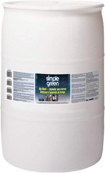 Simple Green - 55 Gal Drum Cleaner/Degreaser - Liquid, Alkaline, Unscented - Benchmark Tooling