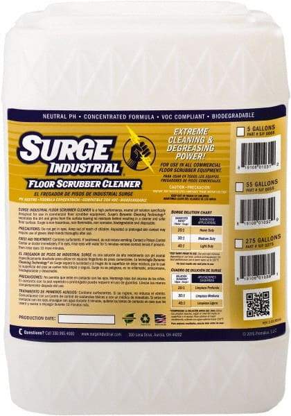 Surge Industrial - 5 Gal Container Cleaner - Use on Hard Surfaces - Benchmark Tooling