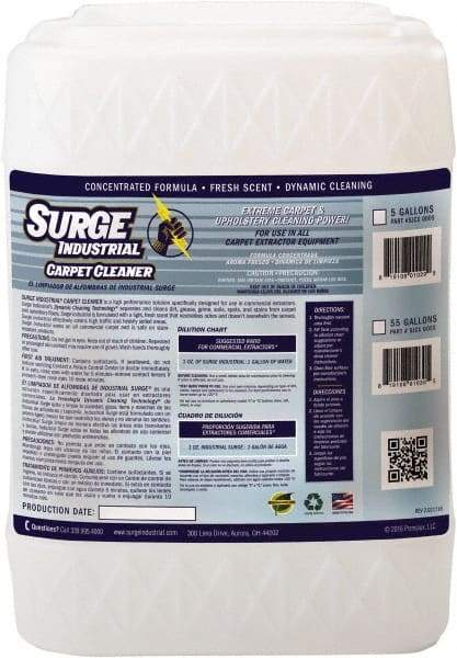 Surge Industrial - 5 Gal Container Carpet Cleaner - Light Citrus Scent, Use on Carpet & Upholstery - Benchmark Tooling