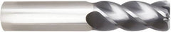 Niagara Cutter - 16mm, 48mm LOC, 16mm Shank Diam, 93mm OAL, 4 Flute, Solid Carbide Square End Mill - Single End, AlTiN Finish, Helical Flute, Variable° Helix, Centercutting, Right Hand Cut, Right Hand Flute, Series STR440M.2 - Benchmark Tooling
