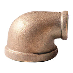 Brass Pipe Reducing Elbow: 3/4 x 1/2″ Fitting, FNPT x FNPT, Class 125, Lead Free 125 psi, Brass