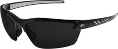 Edge Eyewear - +2, Smoke Gray Lenses, Scratch Resistant, Framed Magnifying Safety Glasses - UV Protection, Black/Gray Nylon Frame, ANSI, MCEPS - Benchmark Tooling