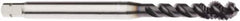 Seco - M6x1.00 Metric 3 Flute 6HX Modified Bottoming Spiral Flute Tap - Powdered Metal, AlTiN Finish, 3.1496" OAL, Right Hand Flute, Right Hand Thread, H6 - Exact Industrial Supply