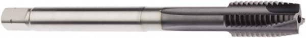 Seco - M24x3.00 Metric 4 Flute 6HX Modified Bottoming Spiral Flute Tap - Powdered Metal, AlTiN Finish, 160mm OAL, Right Hand Flute, Right Hand Thread, H6 - Benchmark Tooling