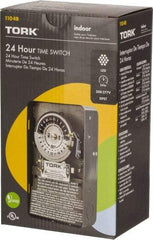 TORK nsi - 20 min to 22 hr Indoor Analog Mechanical Timer Switch - 12 On/Off, 208 to 277 Volts, 60 Hz, 11,080 Watts, 12 Modes - Benchmark Tooling