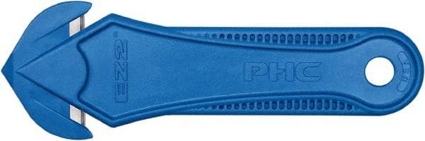 PHC - Recessed/Hook Blade Safety Cutter - Blue Glass Filled Nylon Handle, 1 Blade Included - Benchmark Tooling